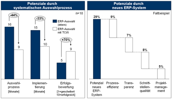 Potenziale durch die Optimierung der ERP-Auswahl 